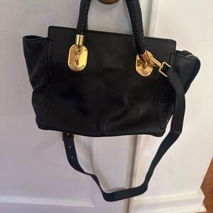 Cole Haan Black Leather Handbag